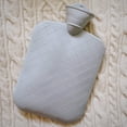 thumbnail image 4 of Bolsa de agua caliente con funda, 2 l, diseño de animales, funda de vellón para mayor calidez y comodidad, alivio del dolor de cuello y hombros, 4 of 4
