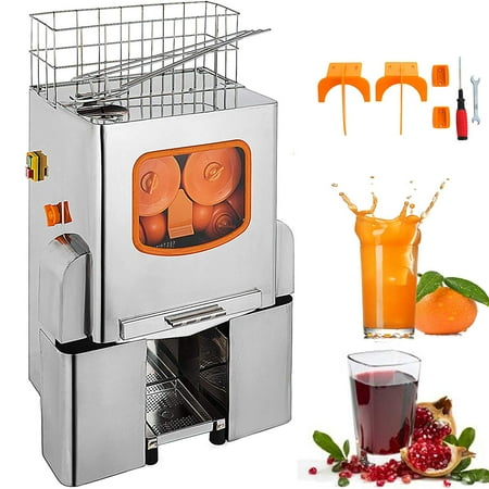 Automatic Lime Juicer BestEquip Orange Juicer Orange Squeezer Machine Citrus Juicer Electric Fruit Juicer Machine Citrus Lemon Lime Automatic Auto Feed Commercial Stainless Steel ()