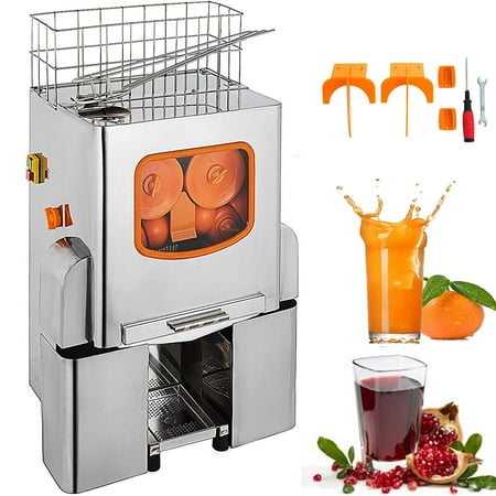 BestEquip Orange Juicer Orange Squeezer Machine Citrus Juicer Electric Fruit Juicer Machine Citrus Lemon Lime Automatic Auto Feed Commercial Stainless