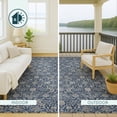 thumbnail image 5 of Addison Rugs Chantille Indoor/Outdoor Traditional Global Navy Machine Washable Rectangle Rug, 9' x 12', 5 of 10