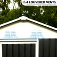 thumbnail image 7 of Outdoor Storage Shed 6 x 4 FT Outdoor Storage Shed with Rack Metal Garden Shed with Storage Shelves Bike Storage Tool Cabinet Box for Lawn Backyard Patio Use,Small Storage Shed, 7 of 7