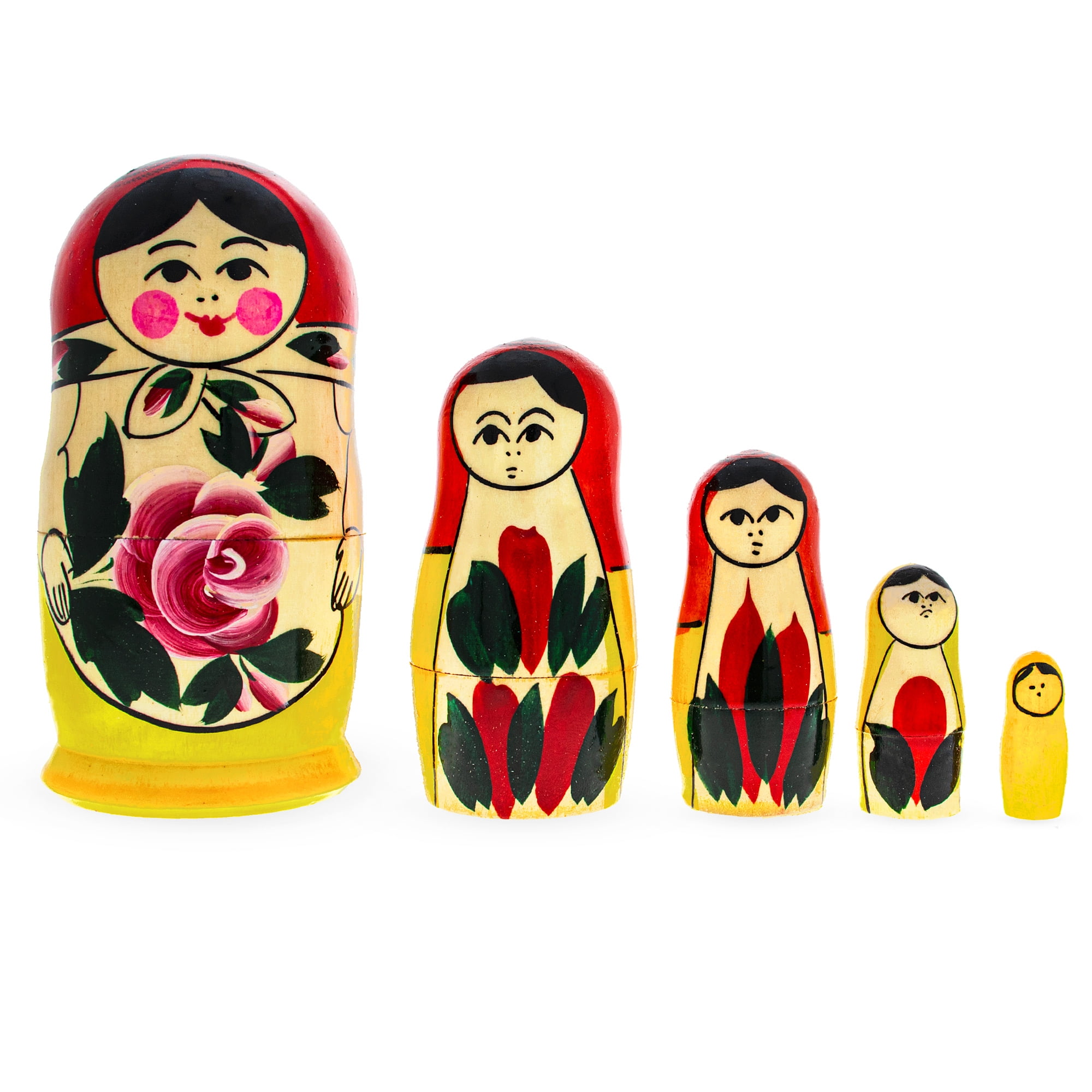 Big Russian Semenov Nesting dolls Red Matryoshka set 15 pcs. h=12" #8-3 