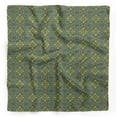 thumbnail image 1 of Bimba Green Vector Design Damask Pure Silk Printed Scarf Dupatta Head Neck Wrap Bandanas For Women 40 x 40 Inches, 1 of 6