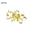 thumbnail image 3 of Unique Bargains 20Pack Zipper Stoppers, #3 Top & Bottom Stops for Rescue Repair, Gold Tone, 3 of 6