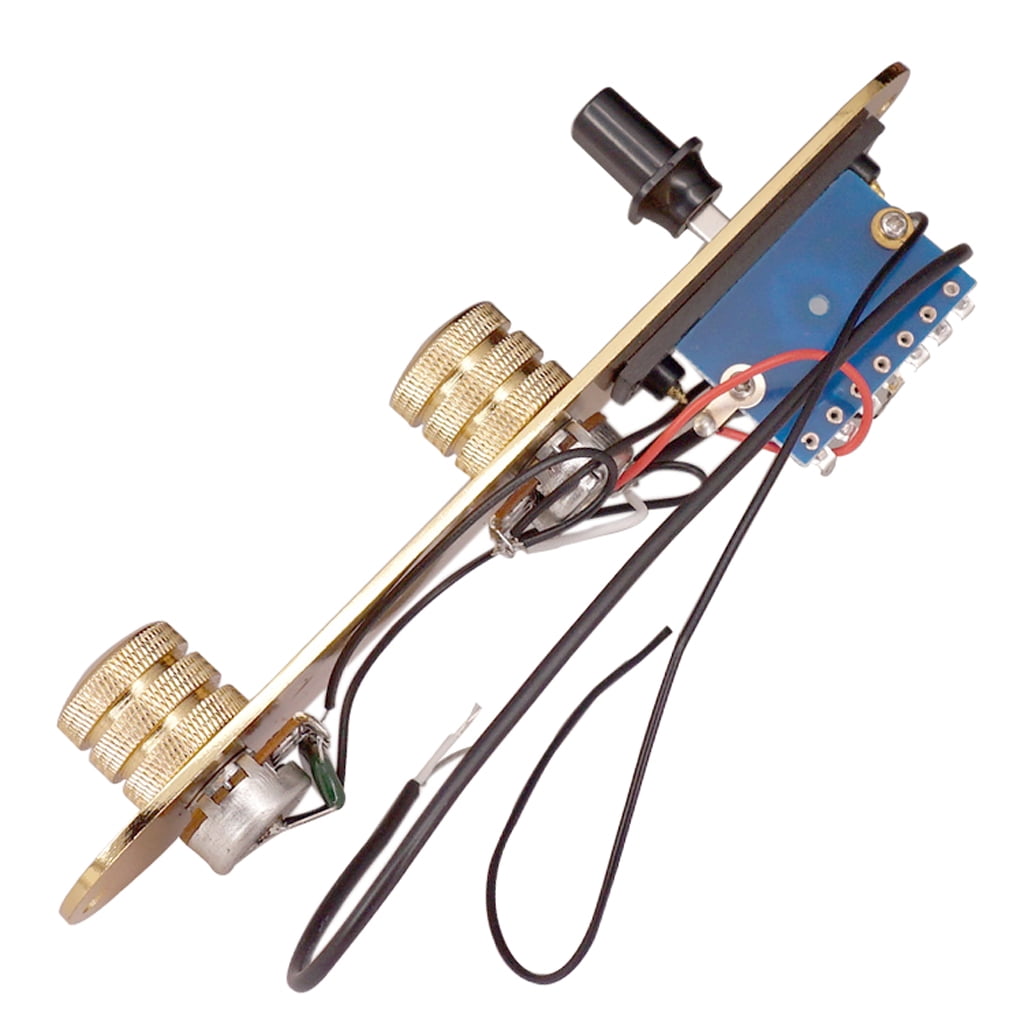 LeeQinersw 3 Way Prewired Control Plate Wiring Harness with Switch Knobs for TL Electric Golden