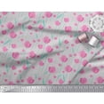thumbnail image 3 of Soimoi Cotton Duck Fabric Leaves & Floral Clip Art Decor Fabric Printed Yard 56 Inch Wide, 3 of 3