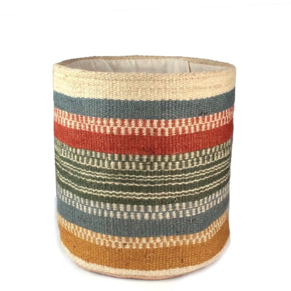 Jute Planter Basket Modern Woven Basket for 5" Flower Pot Floor Indoor Planters, 6” x 6” Storage Organizer Basket Rustic Home Decor, Boho Storage Earth-Friendly Planter (6x6 inches, Mulit 15x15 CM)