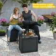 thumbnail image 7 of EASY UP 30 Gallon Resin Deck Box, Lockable Patio Outdoor Storage Box for Furniture, Garden Tools and Tools Storage, Waterproof Outside Storage Boxes.Father's Day Gift, 7 of 7