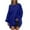 Blue, variant on LYXSSBYX Sweatshirts for Women Loose Fit Womens Oversized Crewneck Sweatshirt Striped Pullover Long Sleeve Tunic Tops