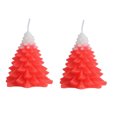 thumbnail image 2 of Fiudx Liquidación navideña Vela de árbol de Navidad, regalo de mano, vela aromática de cedro, decoración navideña, 2 of 4
