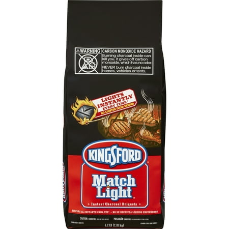 Kingsford Match Light Charcoal Briquettes, 6.2 (Best Way To Light Charcoal Briquettes)