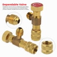 thumbnail image 3 of 2 Pcs Valve de Sécurité de Charge de Réfrigérant Remplacement Valve de Remplissage de Réfrigérant Outil de Climatiseur R410 5/16 Pieds', 3 of 4