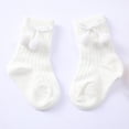thumbnail image 2 of Chaussette Bébé Fille Garçon Automne/hiver Sol Chaussette 0-1 Ans Coton Double Pompon, 2 of 4