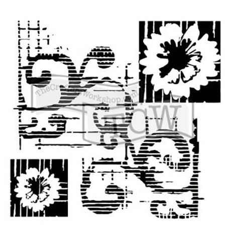 UPC: 0842254027699 | The Crafter s Workshop Stencil  6  x 6   Flower Scroll