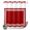 Red, variant on No Hook Shower Curtain, Dark Red Greek Key Shower Curtains for Bathroom with See Through Top Window, Geometric Greece Ancient Farmhouse Geo Waterproof & Washable Bath Curtain Stand Up Stall 36"x72"
