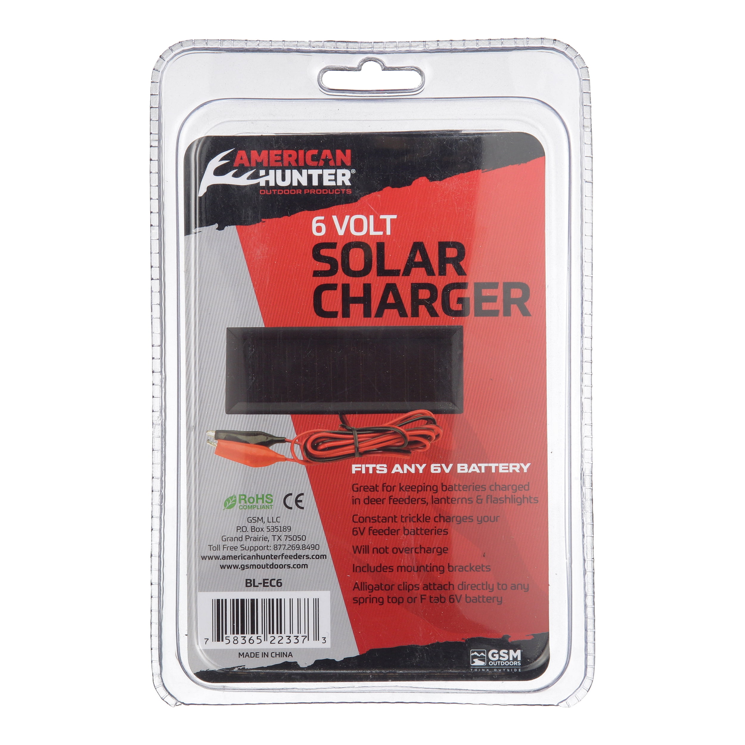 American Hunter Charger Bl Ec6 6 Volt Solar Charger Economy