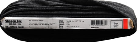 Jersey Solid Heather Gray Fabric, by the yard