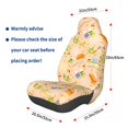 thumbnail image 3 of Balery Scandinavian Style Hygge Pattern Car Seat Cover - Soft & Breathable Front Premium Covers with Non-Slip Protector Fits Most Automotive, Vans, SUVs, Trucks - 1 Unit, 3 of 5