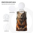 thumbnail image 3 of Honeii Jungle Meditating Lion print basktball shirt for men and women, Unisex basketball jersey for Theme party-Large, 3 of 6