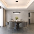 thumbnail image 2 of Artcraft Lighting Lazio Collection Integrated LED Chandelier, Black, 2 of 8