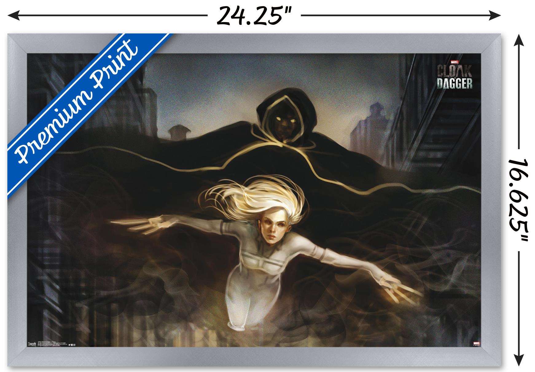Marvel Comics TV - Cloak and Dagger - Flying Wall Poster, 14.725" x 22.375", Framed