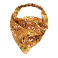 thumbnail image 2 of Bandeau Floral Mode Doux Boho Bandeau Imprimé Couvre-Chef Triangle Foulard Cheveux Jaune, 2 of 8