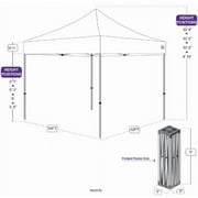 Impact Canopy 10x10 Pop Up Canopy Tent, Mesh Sidewalls, Screen Room, Steel Frame, Gazebo Enclosure, Black