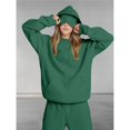 thumbnail image 4 of Women Hoodies with Eye Mask Oversized Long Sleeve Comfy Casual Basic Pullover Sweatshirts Fall Outfits Y2K Clothes Dark Green XXL, 4 of 8