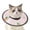 Pink, variant on Lypsnake Cat Cone Collar With Adjustable Drawstring, Soft Pink Fabric Recovery Collar, Breathable Pet Cone for Post-Surgery Wound Protection Anti-Licking Comfortable Wear