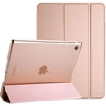 thumbnail image 1 of Ipad Air Ultra Thin Smart Cover, Lightweight Stand Protective Cover Shell With Translucent Frosted Back Cover For Apple Ipad Air (A1474 A1475 A1476) - Pink Gold, 1 of 4