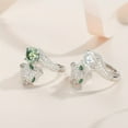 thumbnail image 4 of 2 Carat Moissanite Leopard Head Ring - 18K Gold Plated, Adjustable, 925 Sterling Silver, Sexy,  Perfect for Women, Holiday Gift, Fashion Jewelry, 4 of 7
