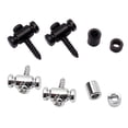 thumbnail image 1 of de 4 guías de cuerda de retenedores de cuerda de rodillo de repuesto para guitarra con tornillos, negro y Yuyangstore Guía de cuerdas de guitarra, 1 of 8