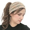 thumbnail image 5 of Ausyst Headbands for Women And Winter Knitted Headband Horsetail Hat Wool Headband Pullover Hat Clearance, 5 of 7