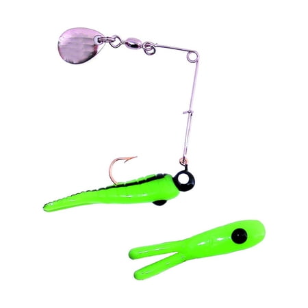 Betts 021ST-21N Spin Split Tail Lure 1" 1/32 oz Catalpa And Black