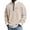 Beige_001, variant on Domuza 2026 Men's Casual Fashion up Collar Contrasting Zipper Waffle Sweatshirt,Daily Loose&Simple Half Zip Pullover Sweatshirt Wine 4XL
