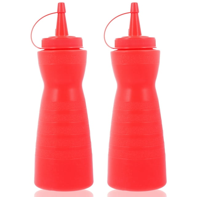 2 botellas exprimibles para ketchup, condimentos, salsas, condimentos