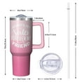 thumbnail image 2 of Sister Tumbler Gift - 40oz Insulated Cup with Handle and Straw, Double Wall Vacuum Stainless Steel, Birthday Christmas Gift for Soul Sister, BFF, Bestie, Best Friends, 2 of 5