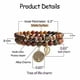 thumbnail image 3 of Pulsera de piedras naturales - Pulsera de perlas naturales para mujer - Juego de dos pulseras con accesorios de árbol de la vida y hojas, 3 of 5