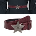 thumbnail image 2 of Acahhotxx Waist Belt, Engraved Waist Belt Punk Chain for Cowgirl Carved Star Buckle Retro Star Buckle Waist Chain Belt, 2 of 3