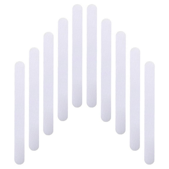 UNOMOR 24Pcs Anti-skid Strips Transparent PEVA Non-slip for Balcony and Stairs