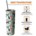 thumbnail image 6 of 20oz Boston Terriers and Flowers Skinny Tumblers Stainless Steel Tumbler with Lid and Straw,Vacuum Insulated Double Wall Travel Tumbler Cups with Cleaning Brush for Coffee,Tea, 6 of 6