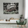 thumbnail image 2 of COMIO  Ocean Wave Tapestry Nautical Tapestries Japanese Anime Tapestry Gothic Sailing Boat Wall Decor Black and White Octopus Tapestry Wall Hanging for Bedroom, 2 of 7