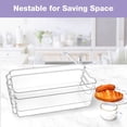 thumbnail image 7 of Puricon 6 Pack Refrigerator Storage Bins, Clear Plastic Fridge Organizer Food Can Storage for Freezer, Kitchen Cabinet, Pantry, Counter Tops - BPA Free, 12.7" Long, 7 of 7