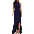 thumbnail image 6 of Women's High Neck Split Bodycon Mermaid Evening Cocktail Long Dress, 6 of 6