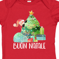 thumbnail image 4 of Inktastic Buon Natale Cute Santa and Christmas Tree Boys or Girls Baby Bodysuit, 4 of 5