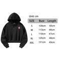 thumbnail image 4 of Jersey Tops Sudadera con capucha Sudadera de poliéster suave Tops Sudadera con capucha con cordón para fiestas en interiores Desplazamientos Compras M, 4 of 8
