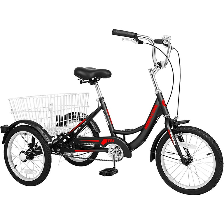 Slsy 16 inch Kids Tricycle Single Speed Three Wheeled Bike for 3