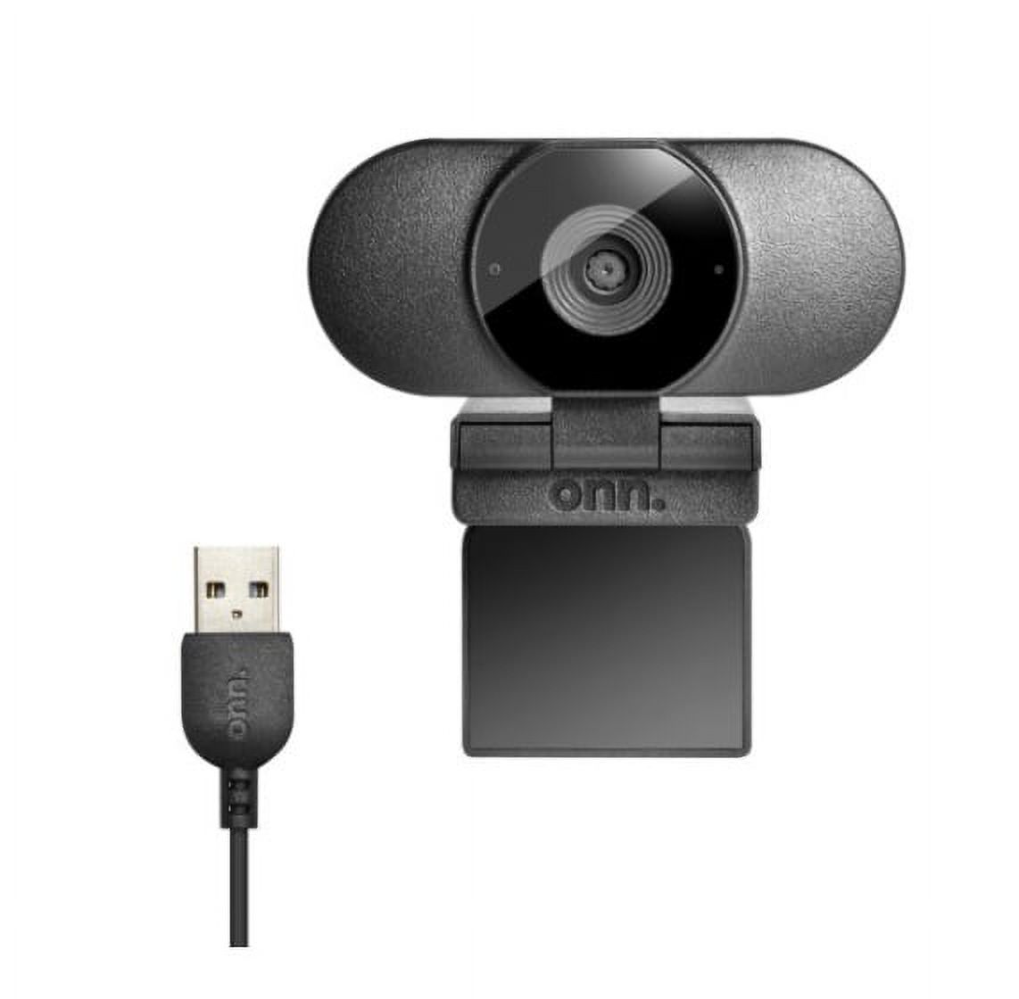 onn. 100028731 Webcam with Autofocus, Up to 1440p Resolution, Built-in Microphone