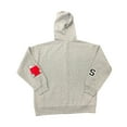 thumbnail image 2 of Peanuts Women's Soft Full Zipper Closure Long Sleeve Hoodie Jacket (Heather Grey, XL), 2 of 2