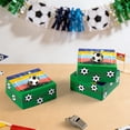 thumbnail image 5 of Diceymbol 10Pcs Soccer Party Favors Treat Boxes Birthday Party Decorations Boxes Soccer Fan Gifts 4In Square Candy Boxes for Game Day Party Treat Use, 5 of 6
